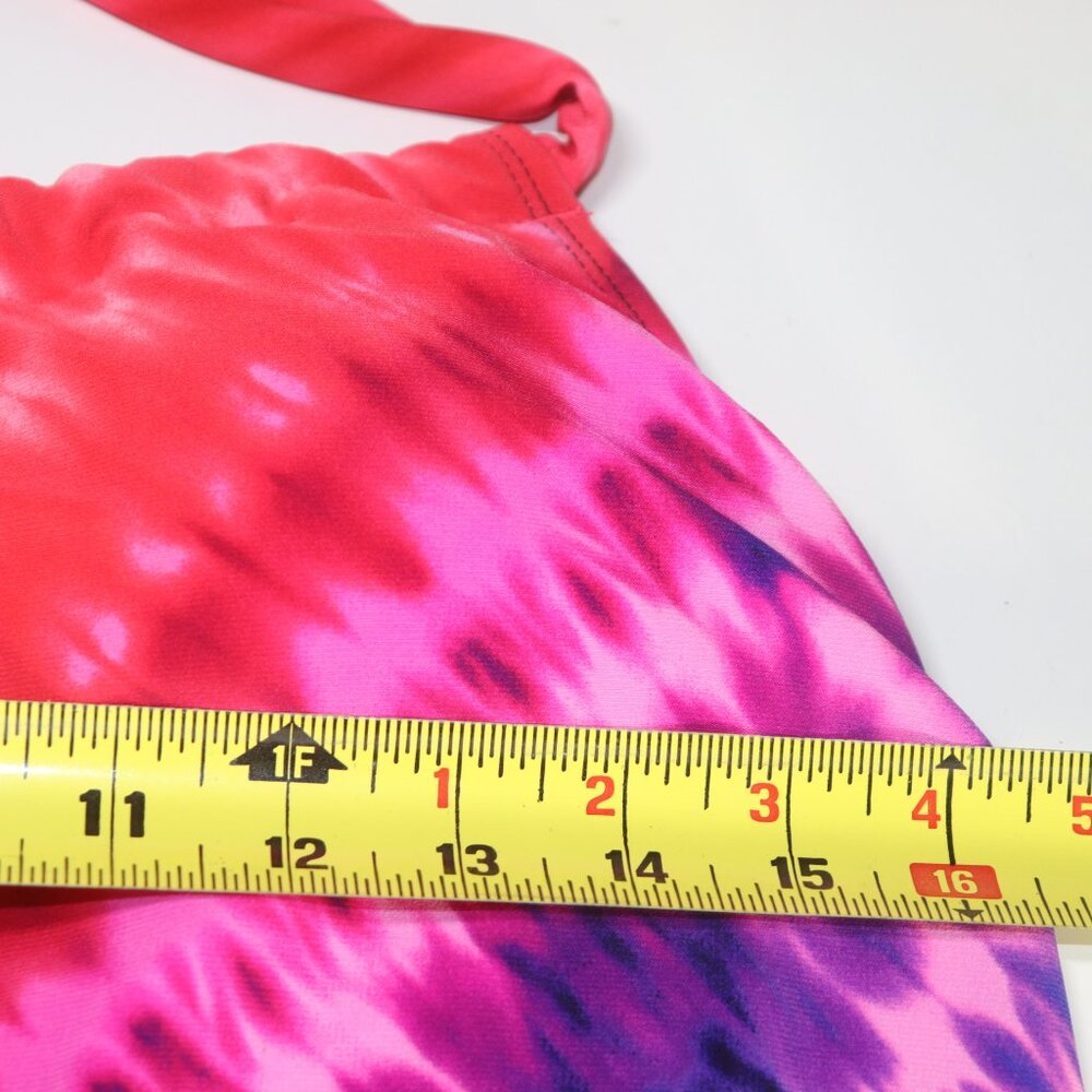Aqua Green High Neck Angled Tankini Top UPF 50 Size Medium - Picture 10 of 11